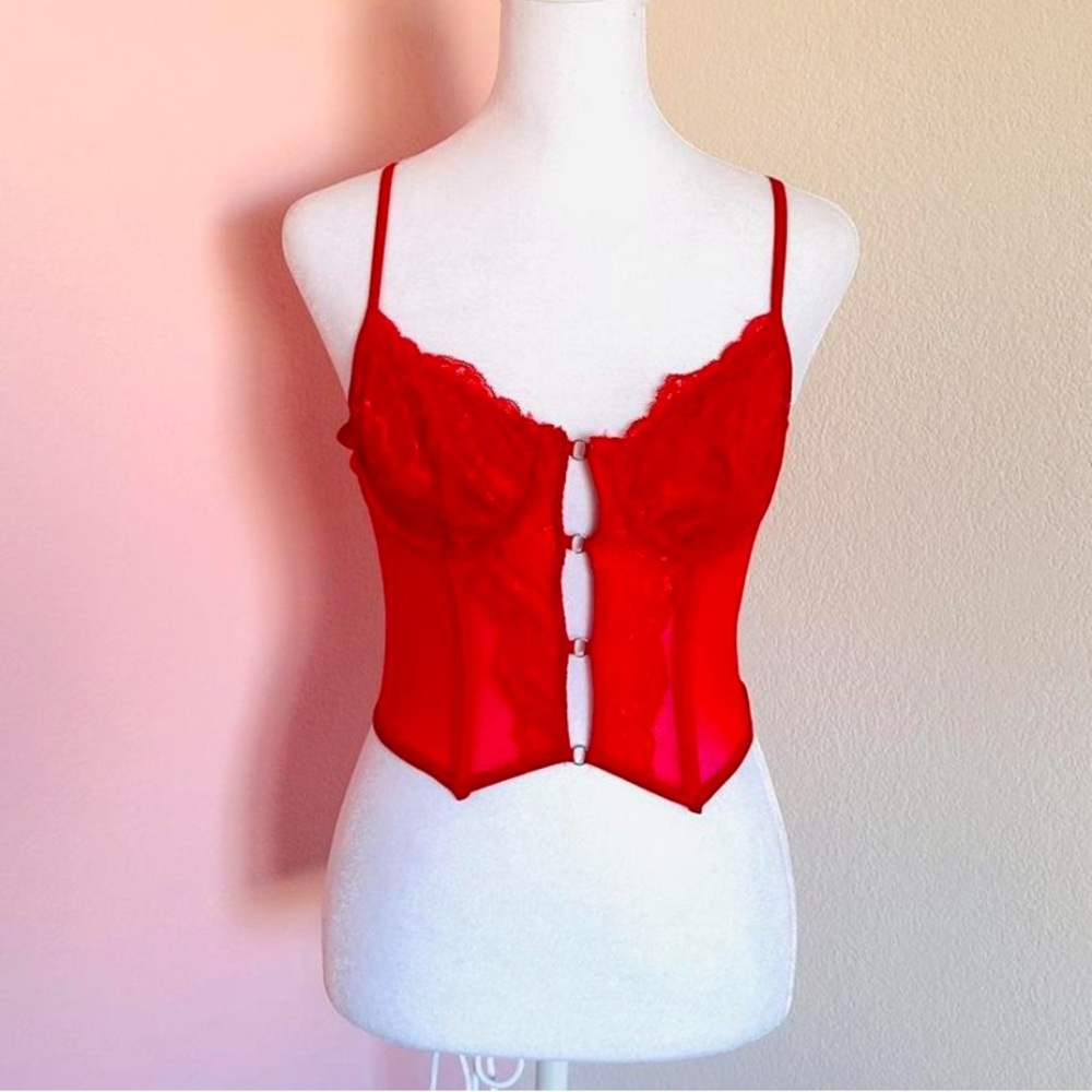 Princess Polly Red Lace Corset